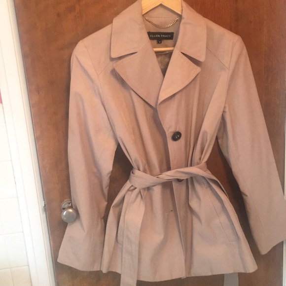 Ellen Tracy Belted Trench - Picture 1 of 5